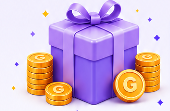 Welcome bonus gift box with Gold Coins